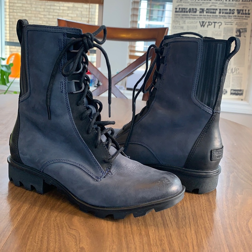 Sorel Phoenix Lace Navy Blue Boot
